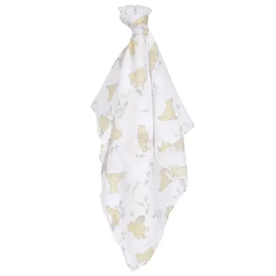 Lambs & Ivy Winnie The Pooh Swaddle Blanket & Plush Gift Set - 2pk image {3}