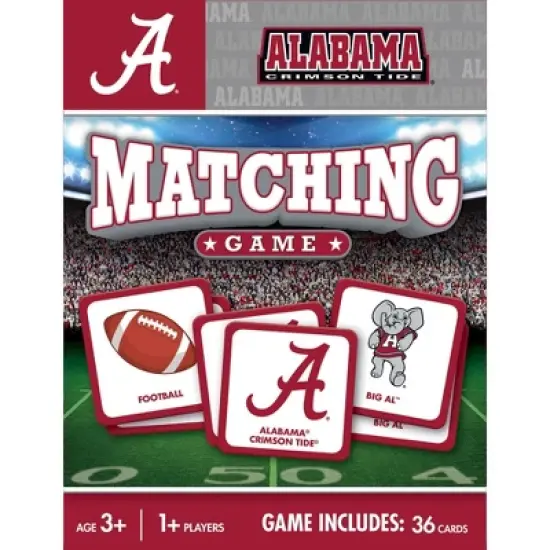 MasterPieces Officially Licensed NCAA Alabama Crimson Tide Matching Game for Kids and Families image {1}