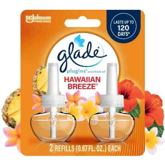 Glade PlugIns Scented Oil Air Freshener Refills - Hawaiian Breeze - 1.34oz/2pk image {16}