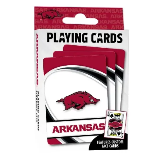 MasterPieces Officially Licensed NCAA Arkansas Razorbacks Playing Cards - 54 Card Deck for Adults image {1}