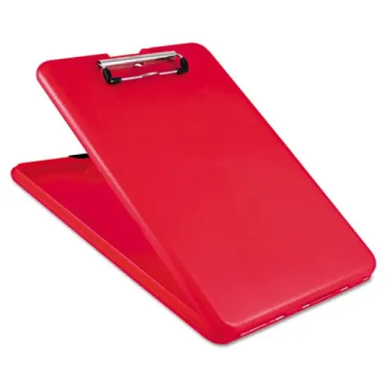 Saunders SlimMate Storage Clipboard, 0.5" Clip Capacity, Holds 8.5" x 11" Sheets, Red image {2}