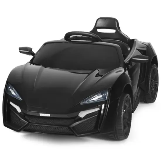 Costway 12V Kids Ride On Car 2.4G RC Electric Vehicle w/ Lights MP3 Openable Doors White\Black\ Red\Pink image {11}