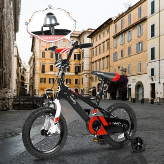 Kids Bike Boy Bicycle 14 inch for Children Age 3-5 Years Old Height 35-42 in Toddler Cycling Dual Hand Brakes Black Sport Bikes image {5}