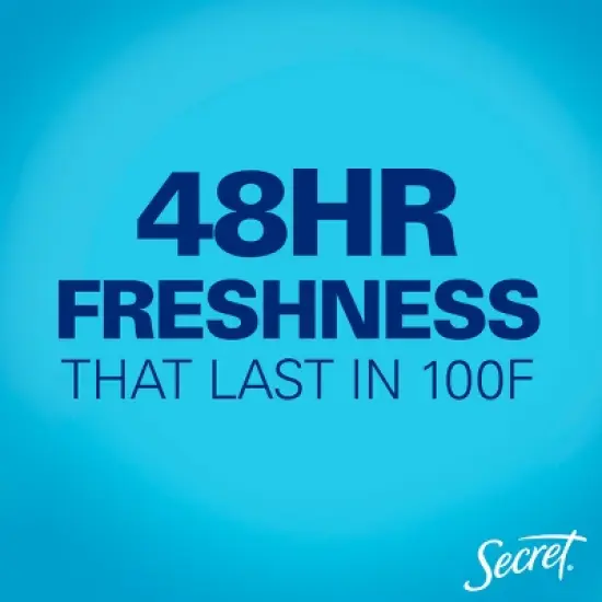 Secret Clear Solid Deodorant - Waterlily Scent - Aluminum-Free 2.4oz image {2}