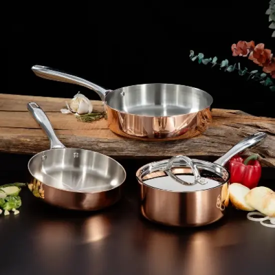 BergHOFF Copper Tri-Ply 4Pc Starter Set, Polished image {1}