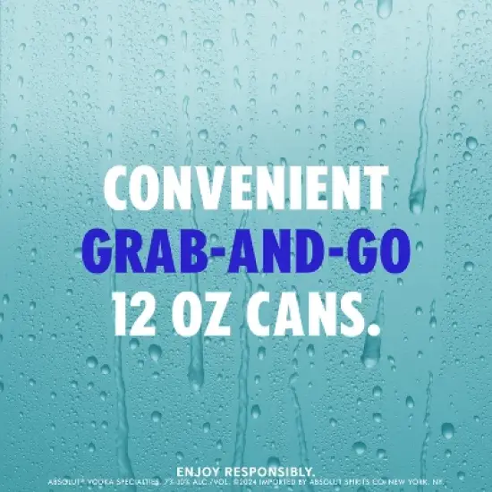 Absolut Grapefruit Paloma Sparkling Vodka Cocktail - 4pk/355ml Cans image {4}