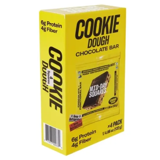 Mid-Day Squares Cookie Dough Functional Snack Bars - 4.66oz/4ct image {1}
