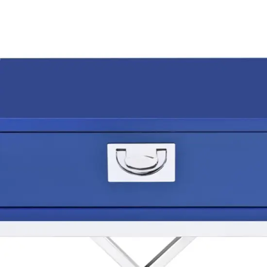 Evie Night Stand Glossy Blue image {1}