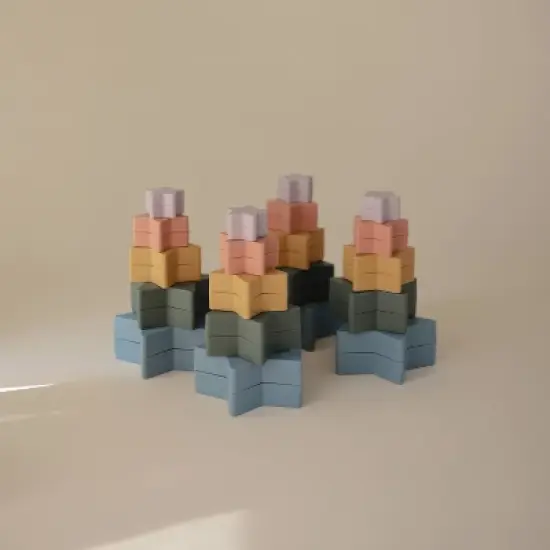 Mushie Nesting Stars - Retro - 5pk image {2}