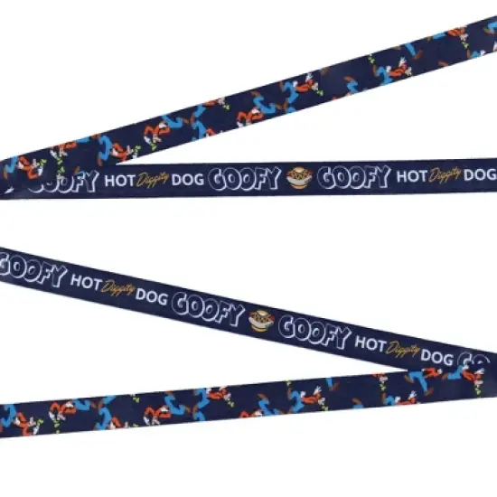 Disney Hot Diggity Dog Goofy Lanyard with Clear ID Badge Holder and Rubber Charm image {4}