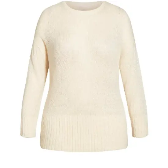 Women's Plus Size Scarlett Sweater - stone | REFINITY image {4}