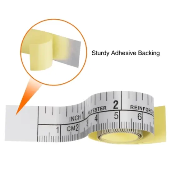 Unique Bargains Self-Adhesive Measuring Tape English Metric Left to Right image {4}