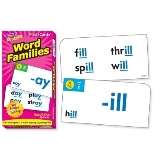 TREND Word Families Skill Drill Flash Cards image {1}