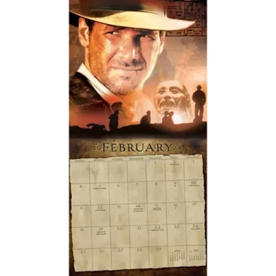 Trends International Inc. 2023-24 Wall Calendar 12"x12" Indiana Jones image {2}