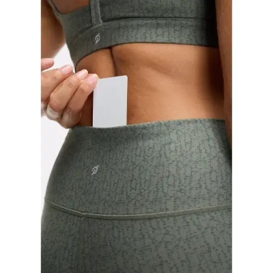 Peloton Women's Cadent High Rise Legging 25", Green Fog Crosshatch image {3}