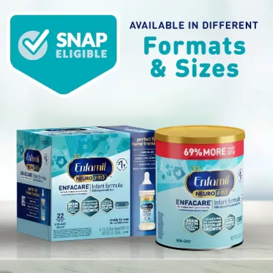Enfamil EnfaCare Nursettes Ready to Feed Infant Formula Bottles - 2 fl oz/6ct image {6}