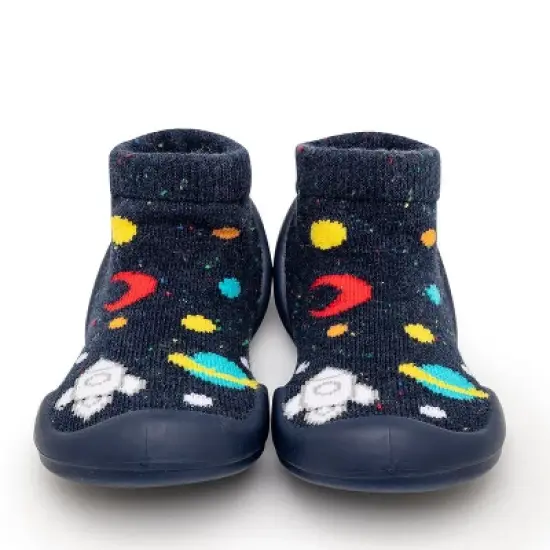 Komuello Baby Boy First Walk Sock Shoes Galaxy image {1}