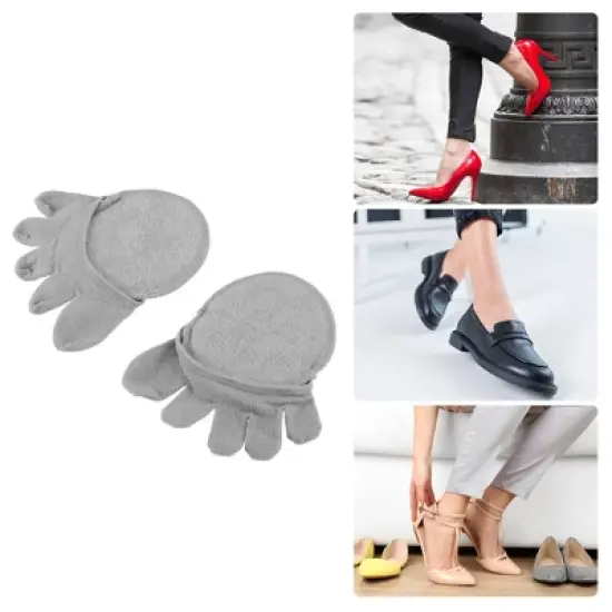 Unique Bargains Women's Cotton Breathable Split Toe Compression Socks Non-Slip 6 Pairs image {1}