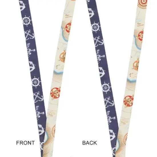 One Piece Live Action Straw Hat Crew Map 22&rdquo; Lanyard image {3}
