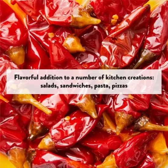 DeLallo Whole Calabrian Chili Peppers, 6.7 oz Jar, (3 Pack) image {3}