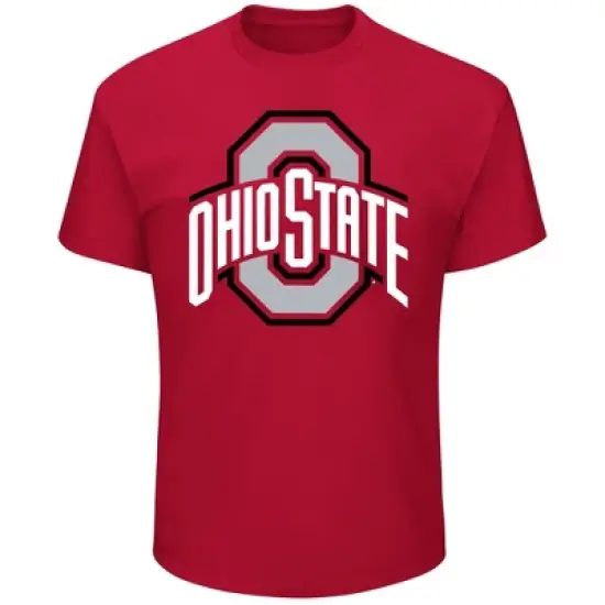 NCAA Ohio State Buckeyes Men's Big & Tall Short Sleeve Logo T-Shirt image {3}