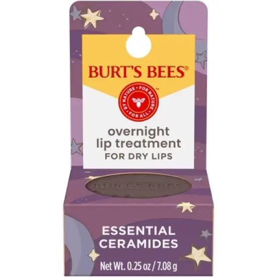 Burt's Bees Natural Overnight Intensive Lip Treatment - Ultra-Conditioning Lip Mask - 0.25oz image {8}