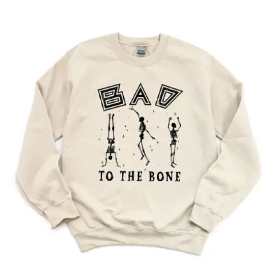 Simply Sage Market Women's Graphic Sweatshirt Bad To The Bone image {2}