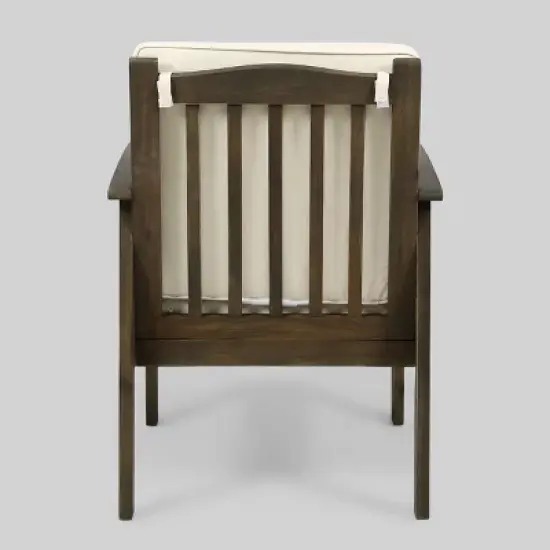 Carolina 4pc Acacia Wood Chat Set - Gray - Christopher Knight Home: Outdoor Seating with Cushions & Coffee Table image {5}