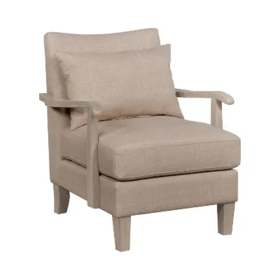 Forrester Wood Arm Accent Chair - miBasics
 image {3}