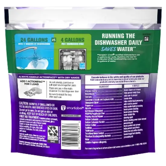 Cascade Fresh Platinum Plus Action Pacs Dishwasher Detergents image {11}