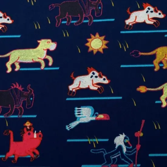 Men's Lion King Character Stampede Button Down Shirt image {1}