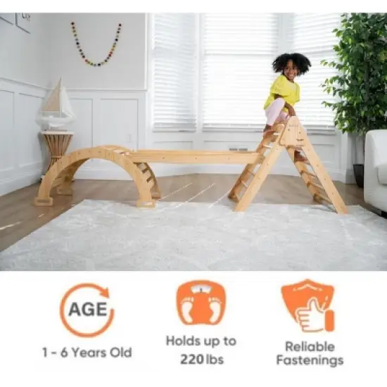 Avenlur Hazel 2-in-1 Pikler Triangle Set image {6}