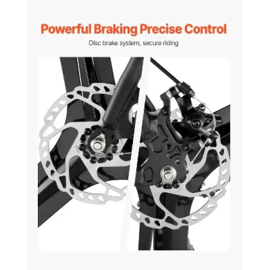 VEVOR Road Bike, 700C Wheels Racing Bike, SHIMANO 14 Speeds Drivetrain City Commuter Road Bicycle with Aluminum Alloy Frame, Drop Bar, Black image {4}