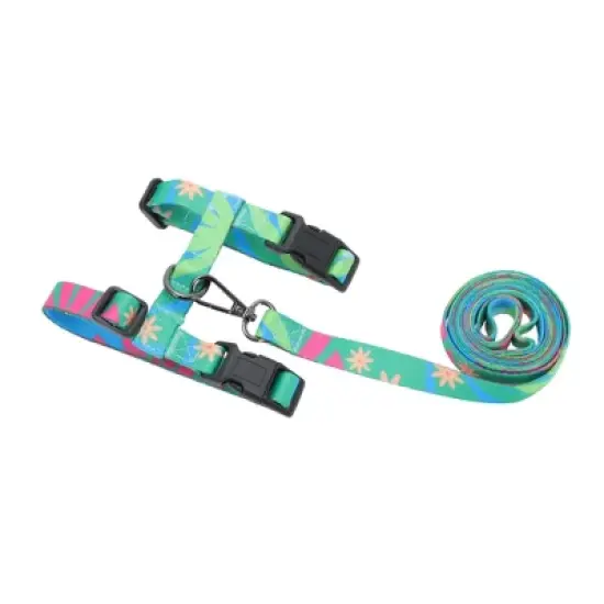 Unique Bargains Escape Proof Lightweight Cat Harness and Leash Set for Large and Small Cat Travel Walking Green image {5}