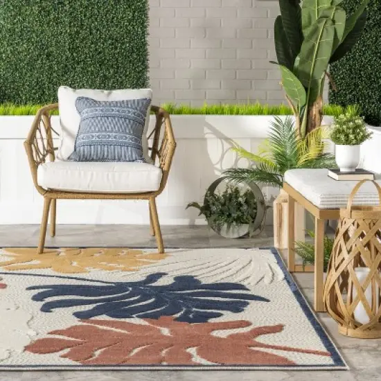 nuLOOM Tova Colorful Floral Indoor/Outdoor Area Rug image {7}