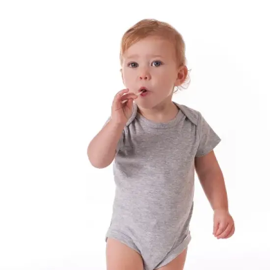 Onesies&reg; Brand Baby Neutral Solid Gray Bodysuits, 5-pack image {3}