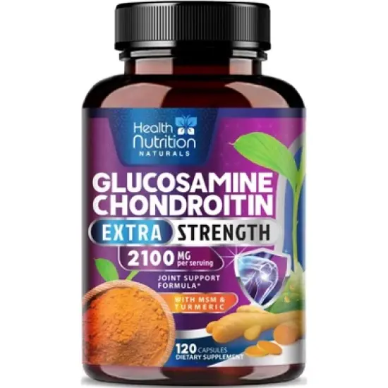 Glucosamine Chondroitin MSM Triple Strength Turmeric Joint Support 2100mg - 60 Capsules;120 Capsules;180 Capsules;240 Capsules image {9}