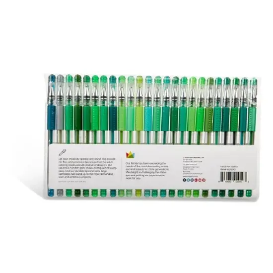 KINGART Gel Pens 24 Green Tone Colors image {7}