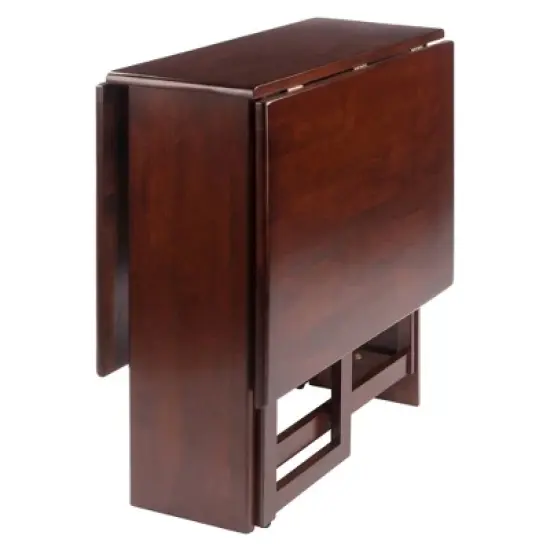 Clara Double Drop Leaf Dining Table Walnut - Winsome image {1}