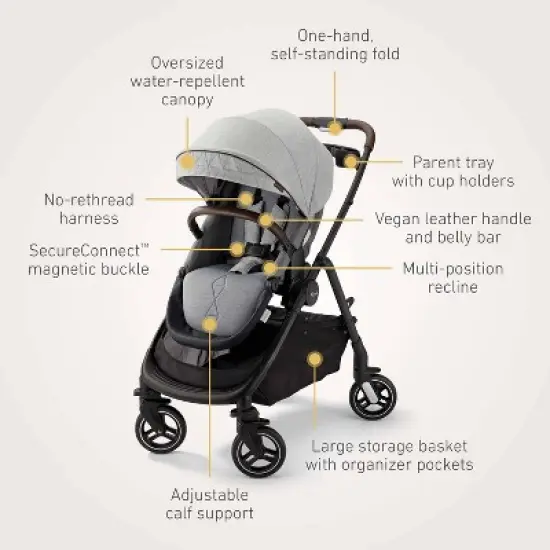 Graco Premier Modes Merge Stroller - Midtown image {6}