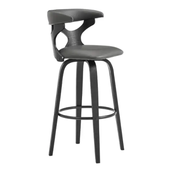 26" Zenia Swivel Counter Height Barstool - Armen Living image {10}