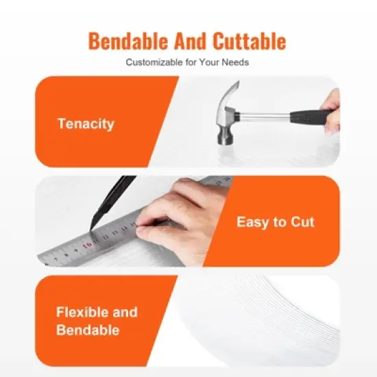 VEVOR 14 Pack Polycarbonate Greenhouse Panels, 2' X 4' X 0.32'' Roof Panels Sheets, Waterproof UV Protected Corrugated Plastic Roofing image {5}