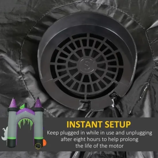 Inflatable Halloween Archway with Ghost, Pumpkin, Spider and Bat image {5}