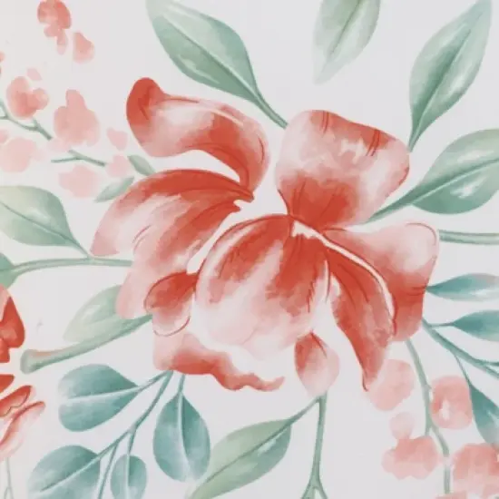 The Lakeside Collection Printed Outdoor Cushion Collection - Terra Cotta Floral Chaise Lounge image {1}