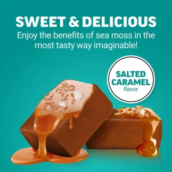 Force Factor Sea Moss Dietary Supplements Soft Chews - Salted Caramel - 60ct image {3}