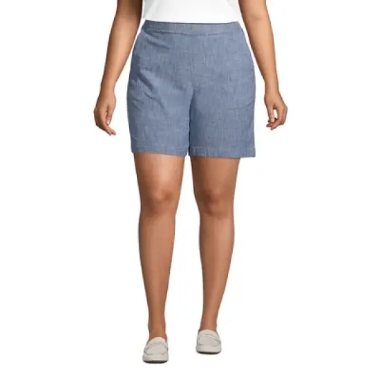Lands' End Women's Pull On 7" Knockabout Chino Shorts image {6}