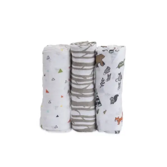Little Unicorn Cotton Muslin Swaddle Blanket - 3pk image {21}