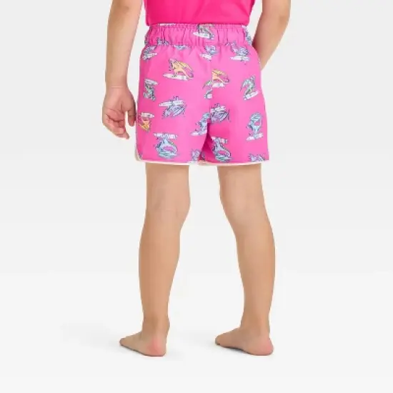 Toddler Boys' Dragon Swim Shorts - Cat & Jack&trade; Pink image {1}