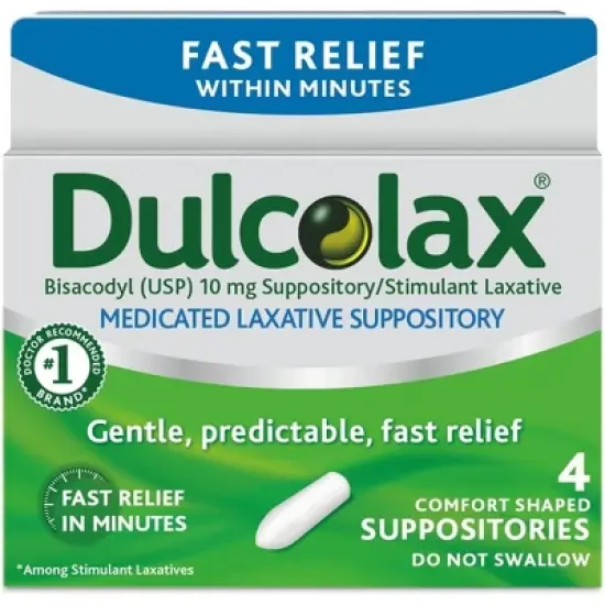 Dulcolax Suppository 10 Mg 4 Ct image {4}
