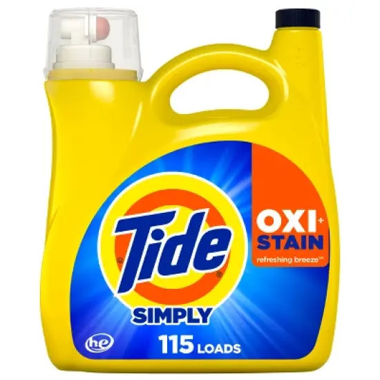 Tide Simply Oxi Stain Refresh Liquid Laundry Detergent - 162oz image {9}